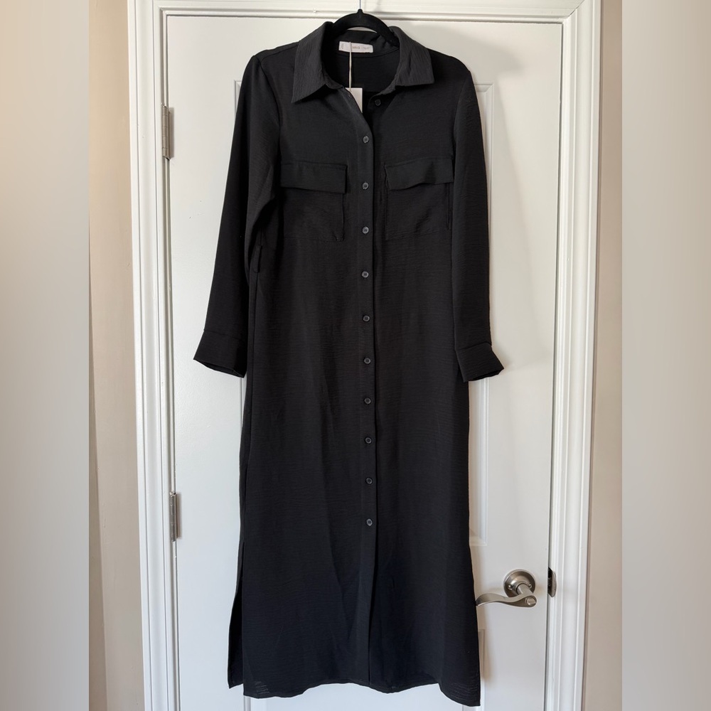 Mango black shirt dress - Picture 2 of 12